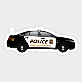 Town Of Bedford NY Police car Sticker